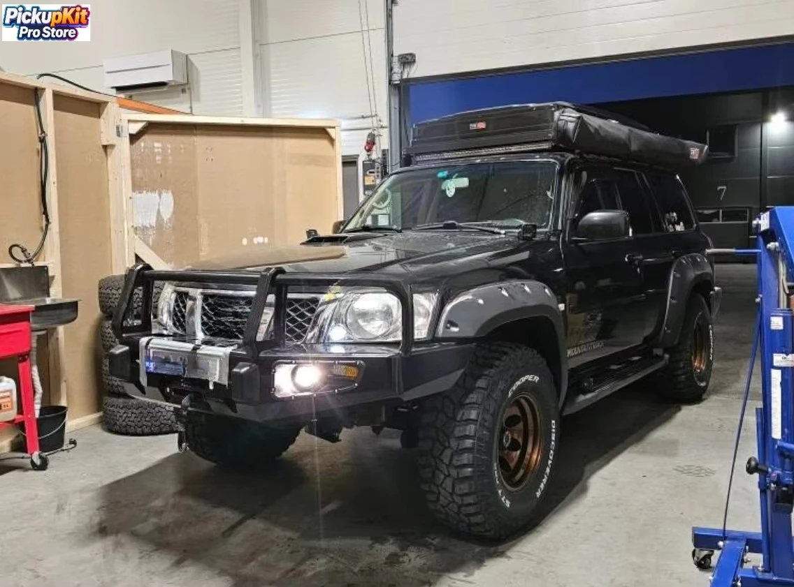 

Heavy Duty Steel Front Bumper with Winch Mount for Patrol Y61