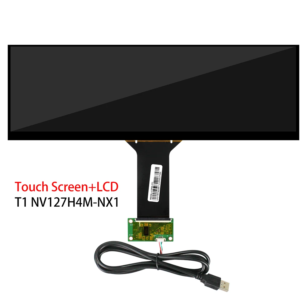 Imagem -03 - Display Lcd para Tela Secundária Nv127h4m-nx1 Barra Ips com Placa tipo c Tela Sensível ao Toque Aida64 280x864 127 Polegadas