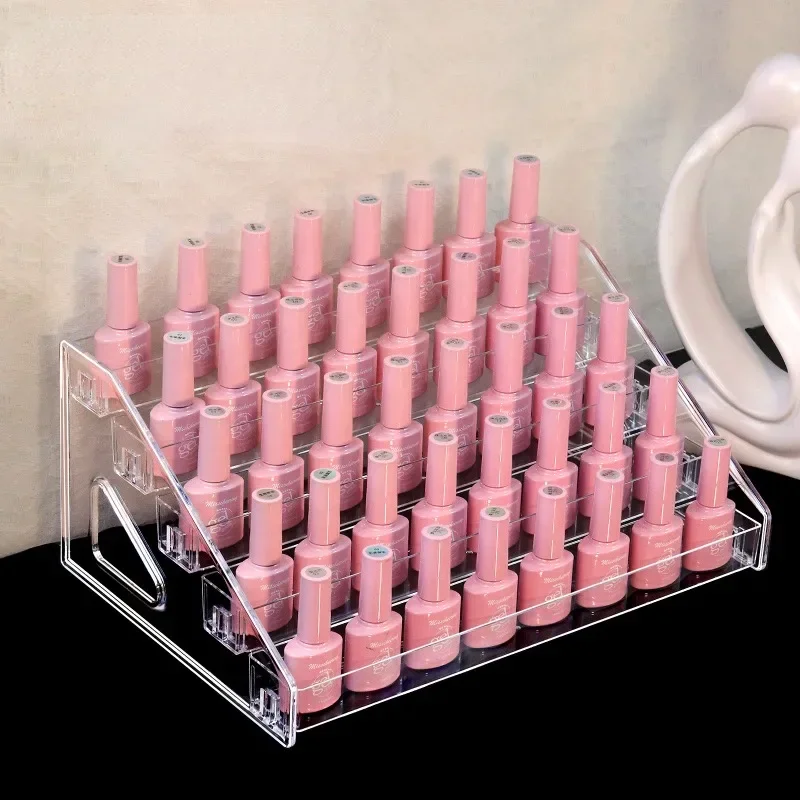 5-Tier Detachable Nail Polish Storage Organiser Display Nail Essential Oil Manicure Studio Tool UV Gel Polish Display Desk Parts