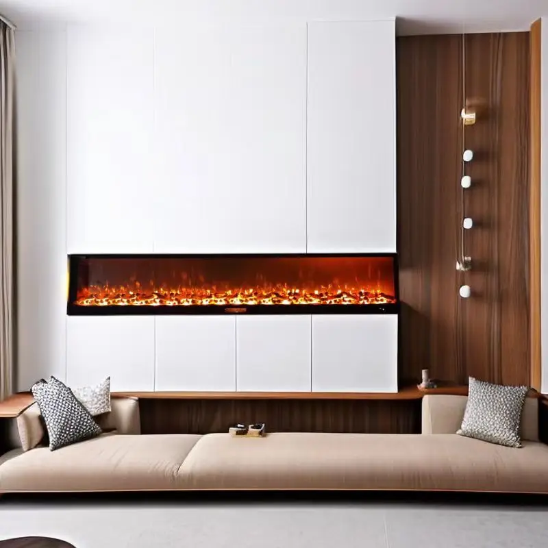 Description Picture 3 of item2D1800mm Inlaid Interior Decoration Fireplace Emulates Flame Mantel Core American Home Fireplace