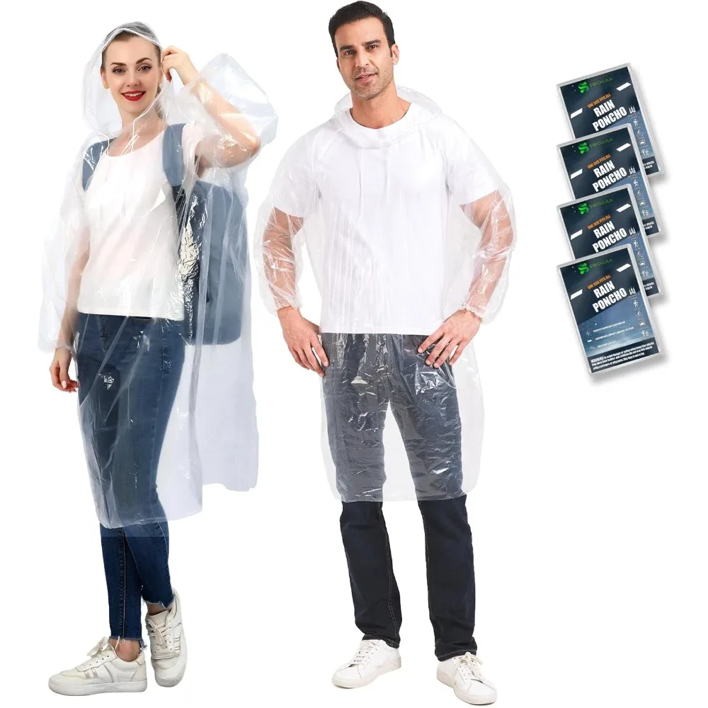 

Одноразовые пончо от дождя для взрослых, 10 и 4 упаковки, очень толстые пончо для экстренной помощи