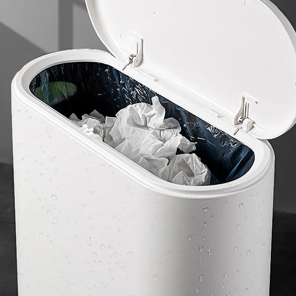 

10 Pcs Waste Bin Pressing Lock Pressure Clamp Garbage Cans Trash Locks Buckle White Plastic for