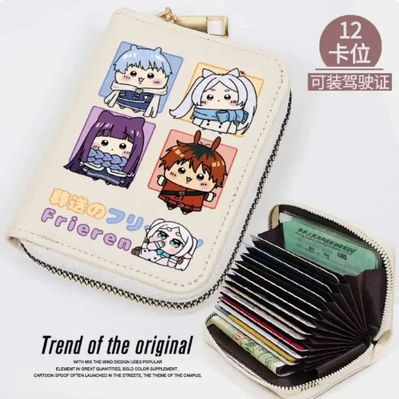 

Аниме Frieren: Beyond Journey's End Diaries, модный кошелек из искусственной кожи, кошелек для карт, сумка-держатель на молнии, подарок для косплея B1942 аниме