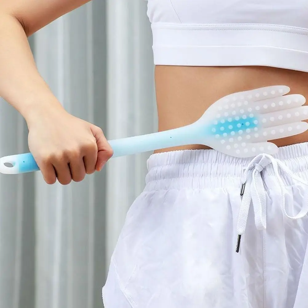 1Pcs Silicone Meridian Slap Board Gua Sha Plate Beating Massage Bat For Back Body Massager Detox Massage Stick Blood Circulation