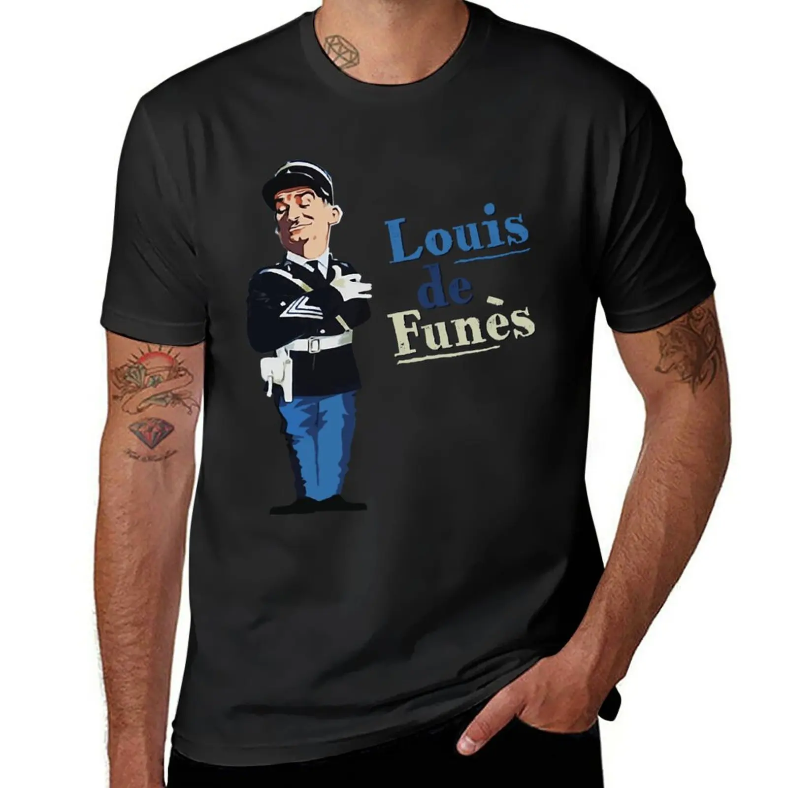 Louis de Funes T-Shirt blacks aesthetic clothes t shirts men