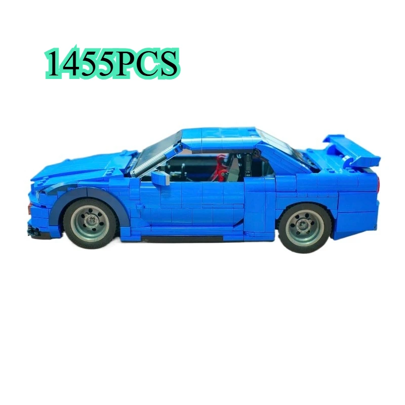 1455PCS GT-R R34 BNR34 Building Blocks - Classic JDM Racing Car Technology Series - Adult Collectible Birthday Gift