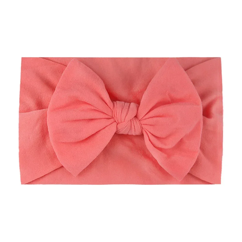 Big Bowknot Baby Headbands for Girls Solid Color Elastic Newborn Infant Hair Band Turban Baby Girls Hair Accessories