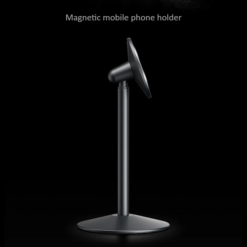 

Магнитный держатель для телефона из алюминиевого сплава 360° ° Вращающийся настольный офисный бизнес-кронштейн для мобильного телефона для Iphone 16 17 Pro Max