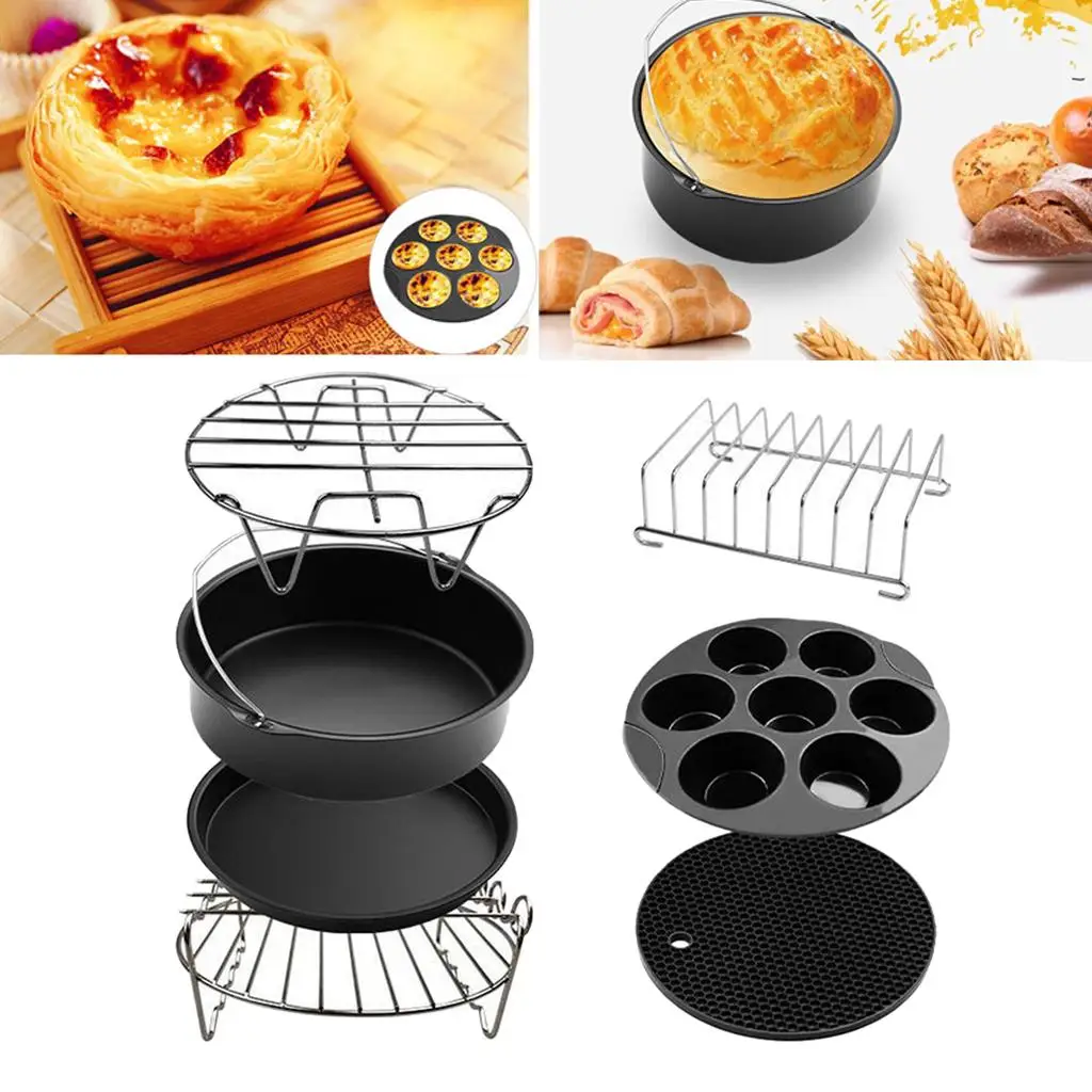 

Unversal Air Fryer Accessories 7PCS/ for Fit all 3.7QT - 5.8QT Air Fryers