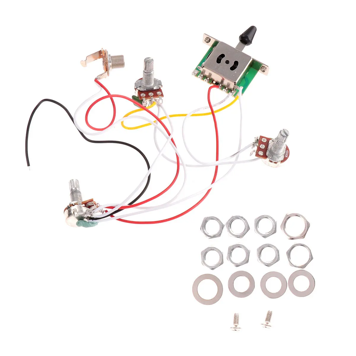 Five-Speed Electric Guitar Circuit Wiring Socket Black Professional Replacement Components Electrical Supplies
