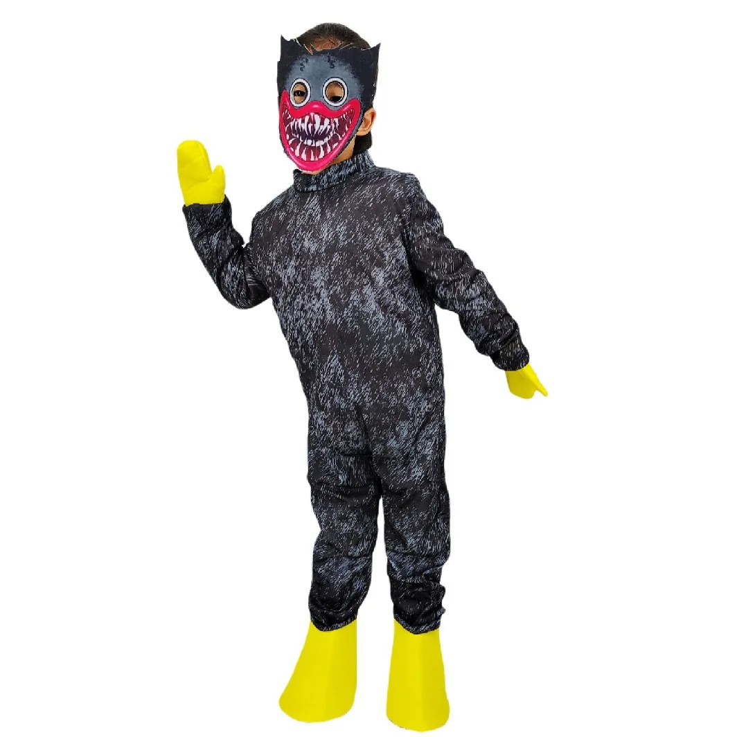 Cartoon Huggy Wuggy Halloween Cosplay Costumes Horror Game Big Mouth Poppys Holiday Gifts Children's Performance Playtime Kawaii