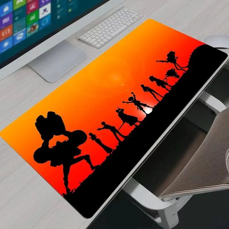 Japan Anime One Piece Mauspad Gamer Große Tastatur Rutschfeste Gummi Computer Teppich Schreibtisch Matte PC Gamer MousePad Jugend Geschenke