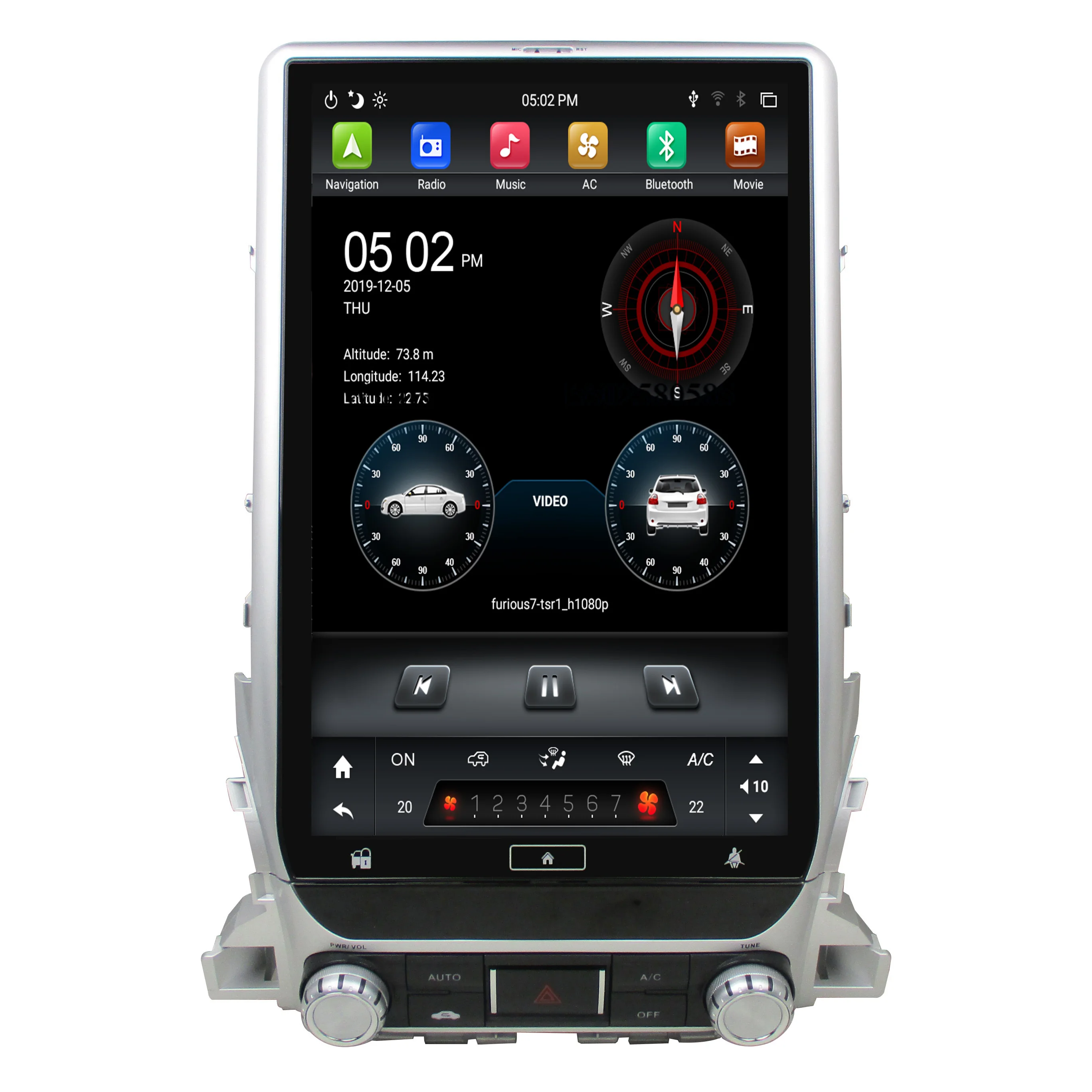 Kd-13301 Klyde 13.3 Inch  Android Car Radio Audio for Land Cruiser 2016 2017 2018 Gps Navigation Multimedia System