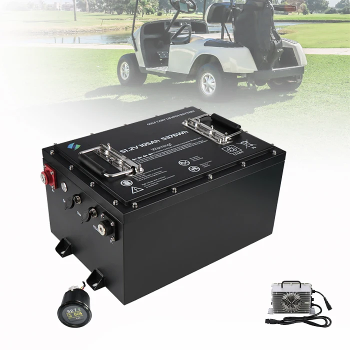 

36V 51V 72V Lithium Golf Car Batteries BT Monitor High Discharge Current 300AMP Electric Golf Car Batteries