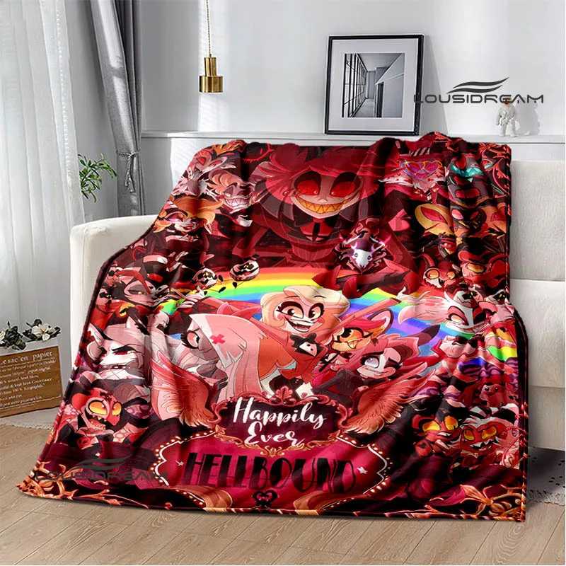 H-Helluva-Boss Cartoon printed blanket Warm Flannel blankets Picnic blanket throw blankets Home bed linings Birthday Gift