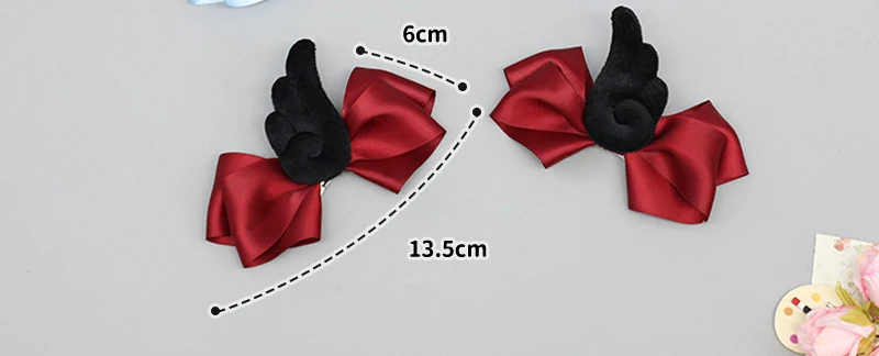 Gothic Lolita Haarschmuck Engelsflügel Spitze Kopfschmuck Schwarz Weiß Lolita Flügel Haarband Cosplay Halloween Party Requisiten Kopfschmuck – Detail 18