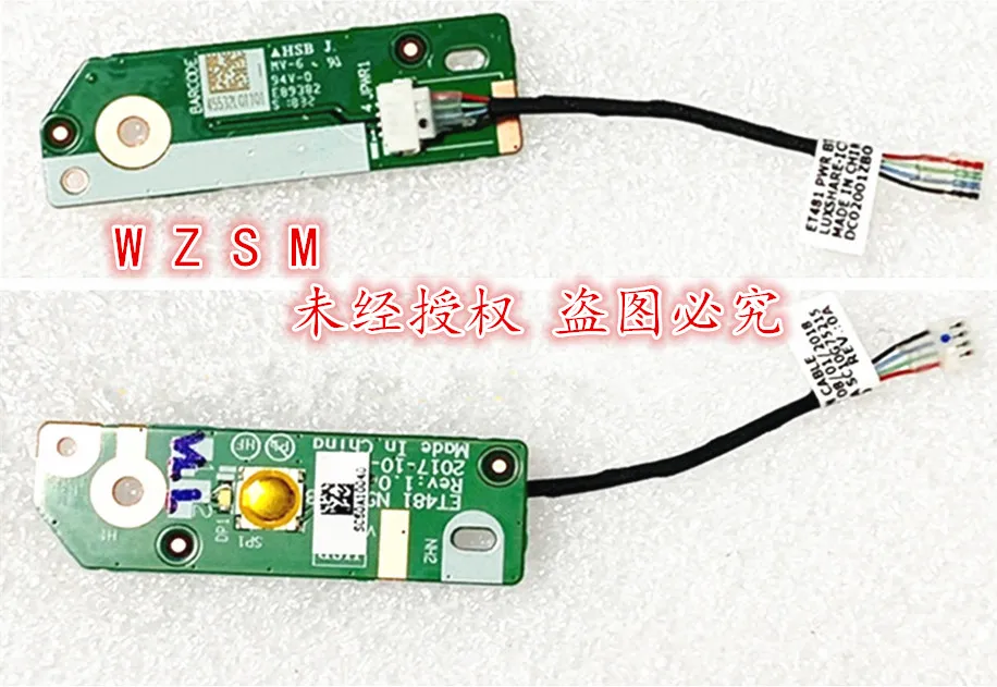 

NEW For ThinkPad T480S ET481 laptop Power Button Board with Cable switch Repairing Accessories DC02001ZB10 NS-B473 01ER992