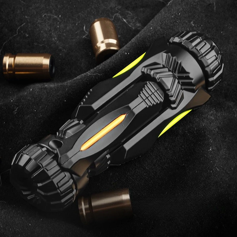 Pistol Guns Eject Fidget Spinner Roller Magnetic Push Card Coin Ratchet Wheel Metal EDC Stress Relief Toy Adults Anti Anxiety