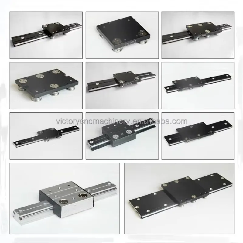 OSGB10UU-4 With Four Wheels Black Dual-Axis Slide Rail Block CNC Linear Guide Rail Motion and Block Bearing Wheel Bearing Block view 6
