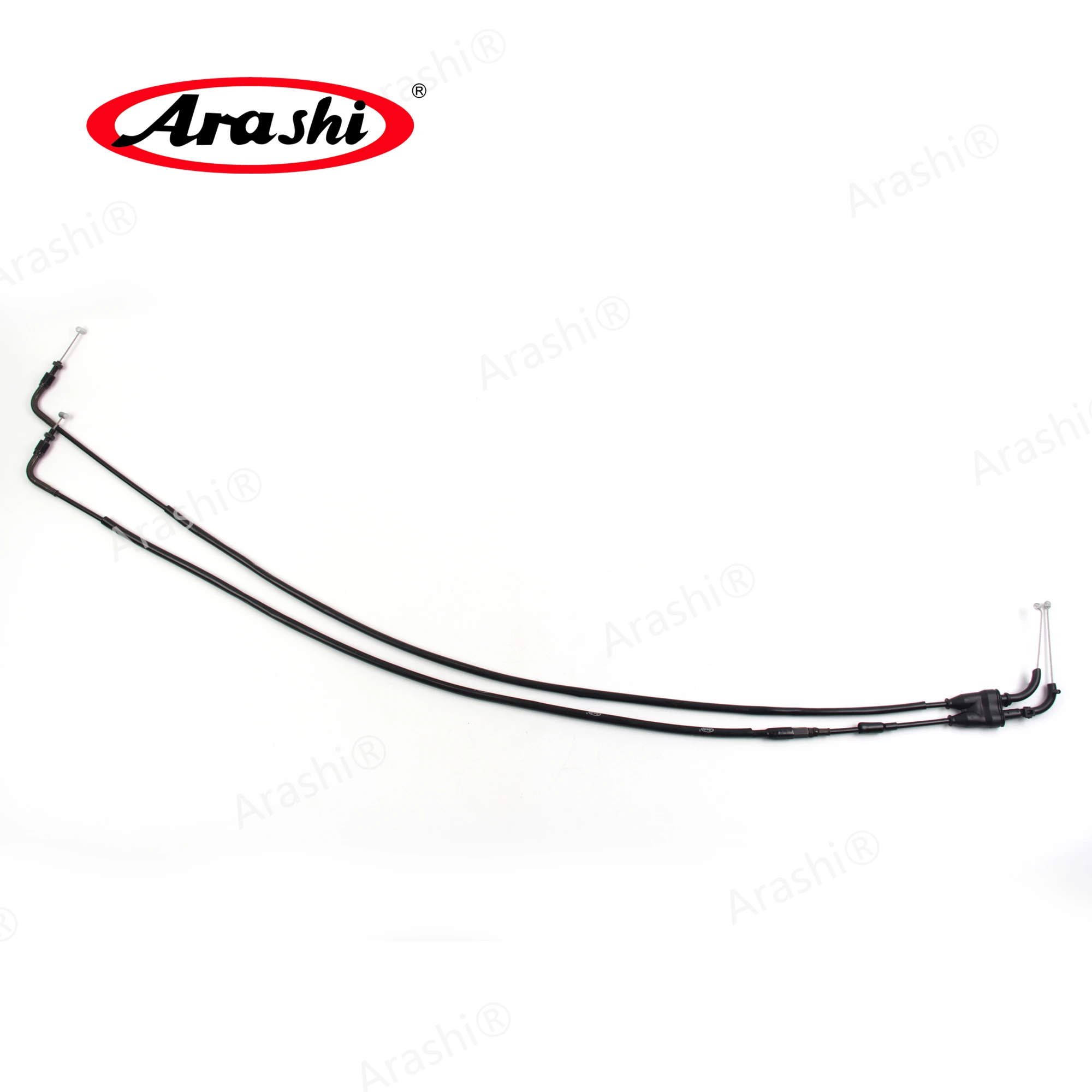 Arashi Throttle Cables For YAMAHA FZ-09 FZ09 2014-2017 / XSR 900 XSR900 2016 2017 2018 2019- 2021 Stainless Gas Fuel Cable Wire