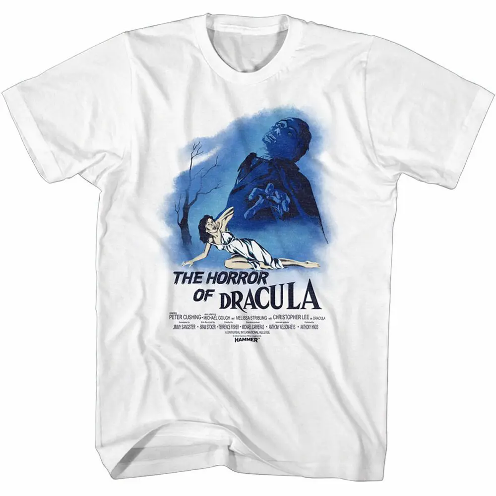 Hammer Horror Of Dracula White Adult T Shirt