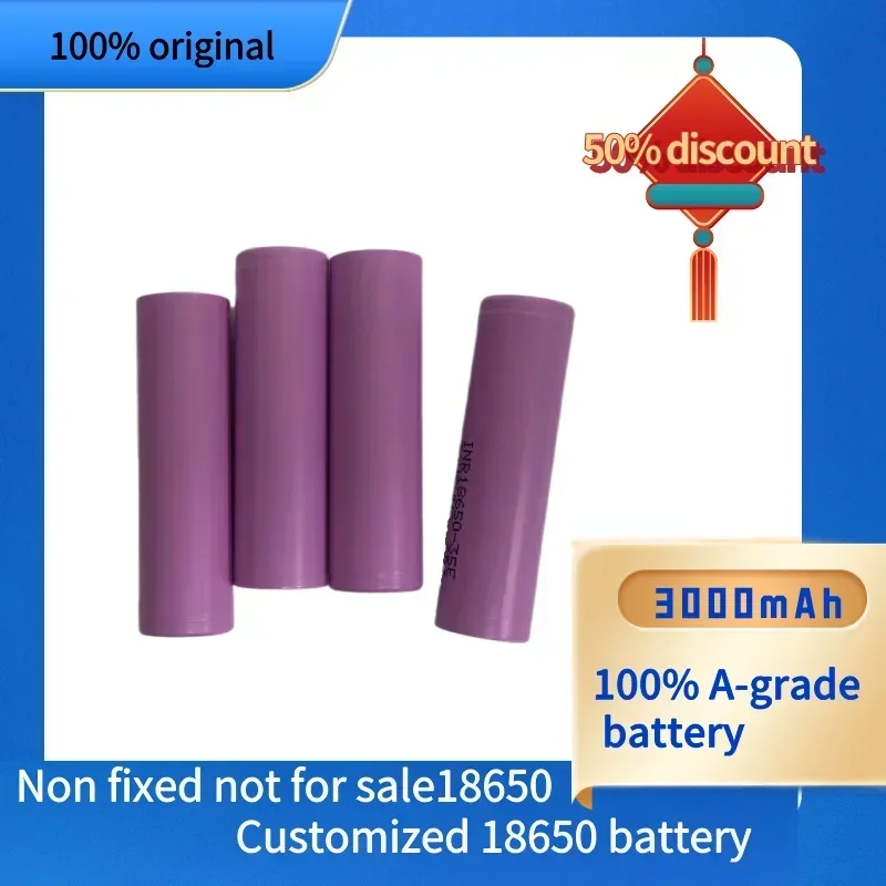 2024 18650 battery free shipping  latest best-selling 35ELI-ION 3.7V 3000MAH+charger rechargeable battery for screwdriver