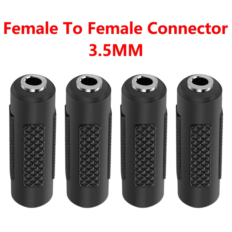 

5PCS 3.5 MM Female To 3.5mm Female Jack Stereo Connector Coupler Adapter Audio Cable Extension For Headphone Earphone Car MP3