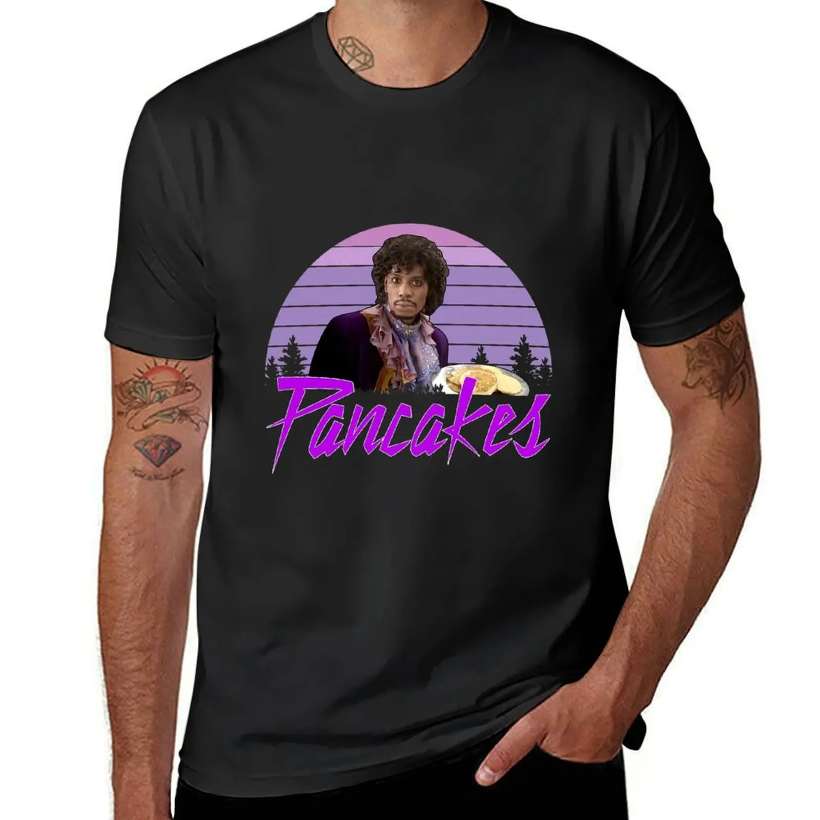 

Pancakes Dave Chappelle Prince Chappelle's Show T-Shirt shirts graphic tee customs plus size clothes t shirt men 100℅ cotton
