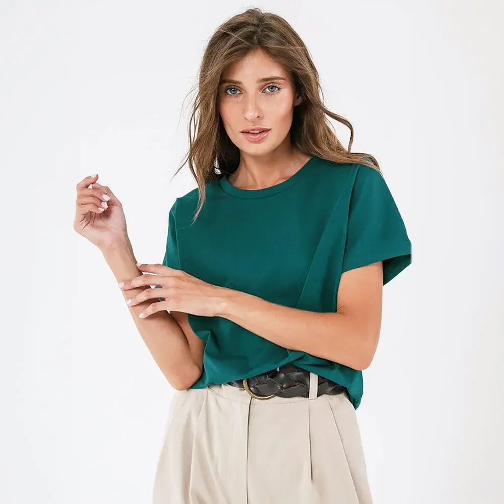 S-4XL Plus Size Clothes for Women Summer Fashion Short Sleeve O-neck Cotton Tops Solid Color T-shirts Women Clothing Outfits