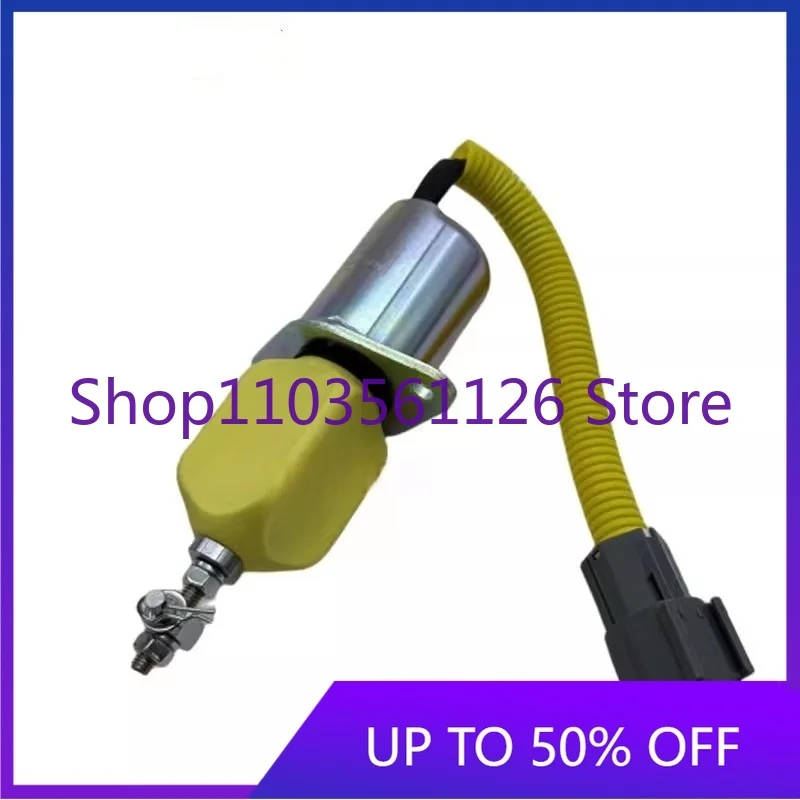 24V 12V Flameout Switch Solenoid Valve 4TNE94 98 Engine Excavator Parts for Engine Management