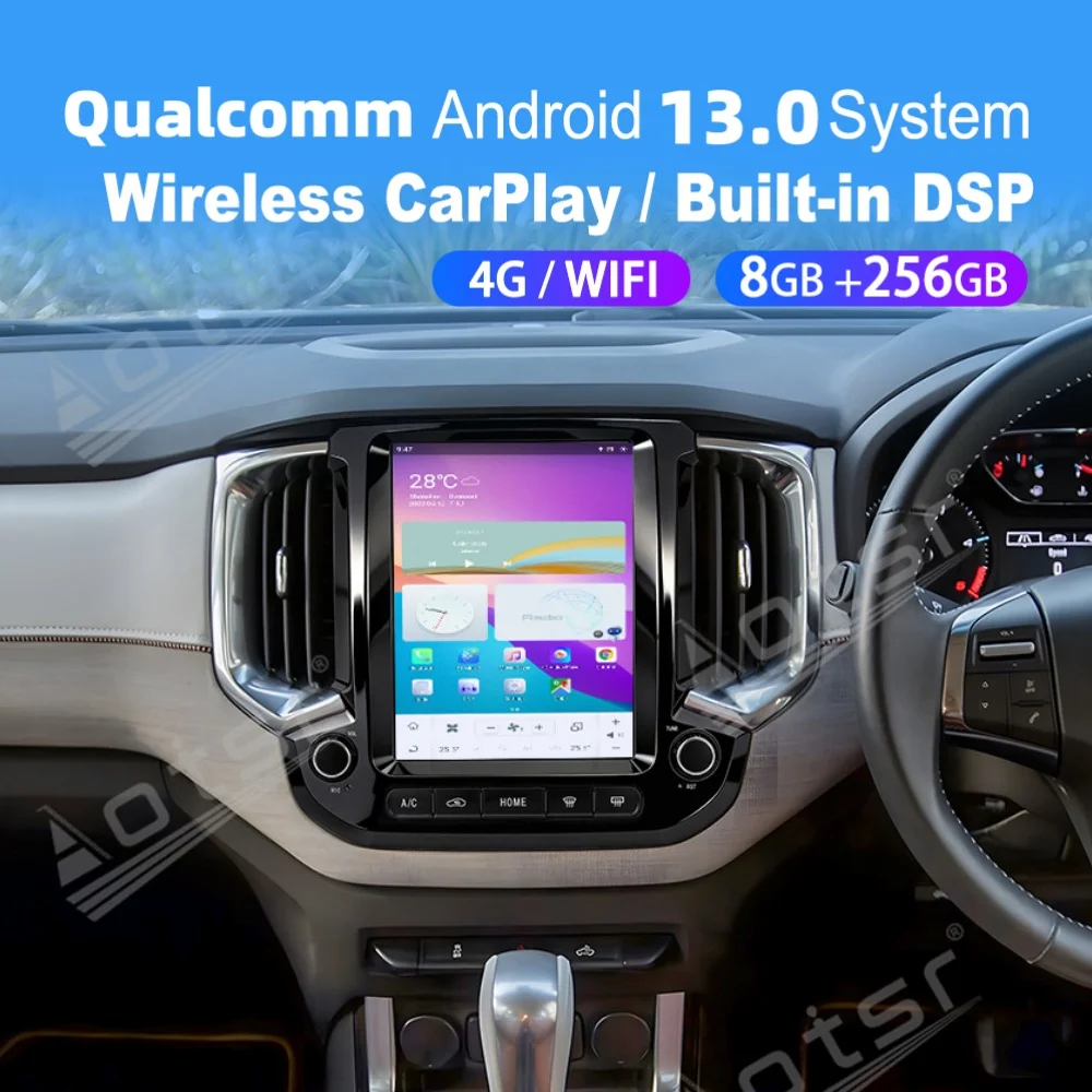 

For Chevrolet Colorado 2016-2020, 10.4 Inch Qualcomm Android 13 Car Stereo HD IPS Wireless CarPlay GPS Navigation DSP 4G WiFi