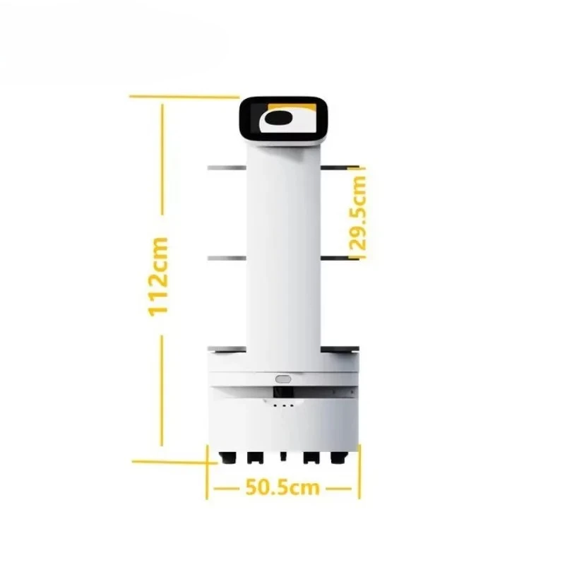 Obstacle Avoidance Smart Food Delivery Robot Autonomous Serving Robot For Hotel Shopping Mall