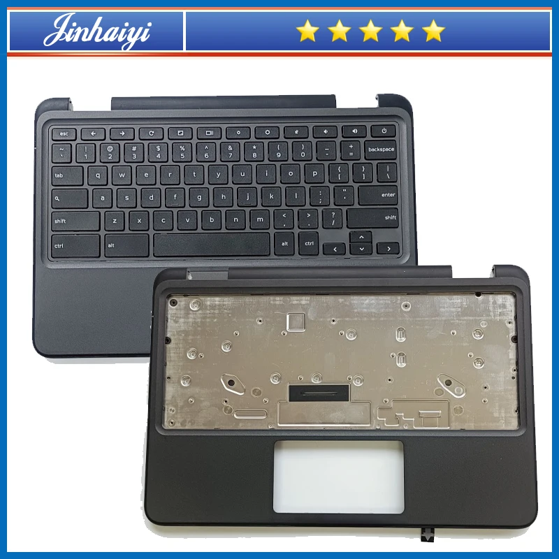 For DELL Chromebook 11 3100 Non touch style Laptop palm rest shell upper cover keyboard touchpad 0TK87M