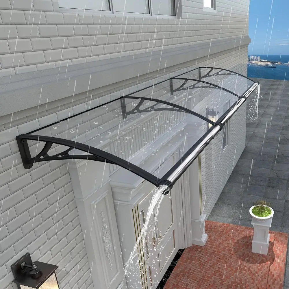 

40x80 Inch Outdoor Awning for Door Entrance, UV and Weather Protection for Porch, Patio, and Deck
