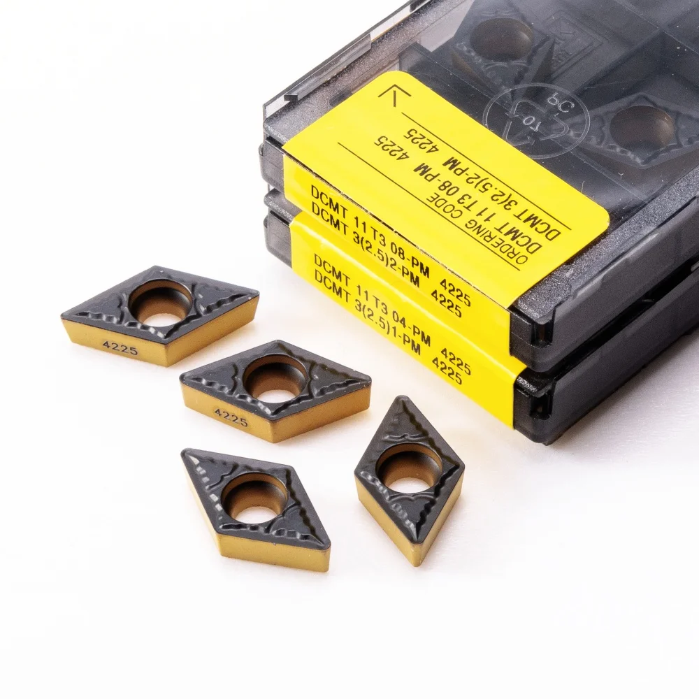

DCMT11T304 DCMT11T308 PM4225 Carbide Insert for CNC Lathe Turning Tool Steel Metal Cutting DCMT 11T304 11T308 PM 4225