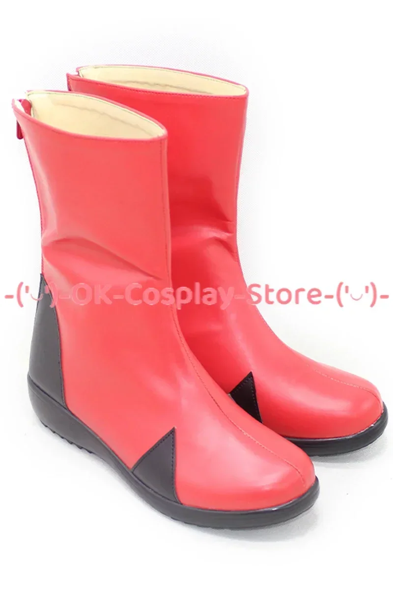 [Customized Size] N.G.E EVA Asuka Cosplay Shoes Anime Roleplay Costume Prop Halloween Carnival Party Boots PU Leather