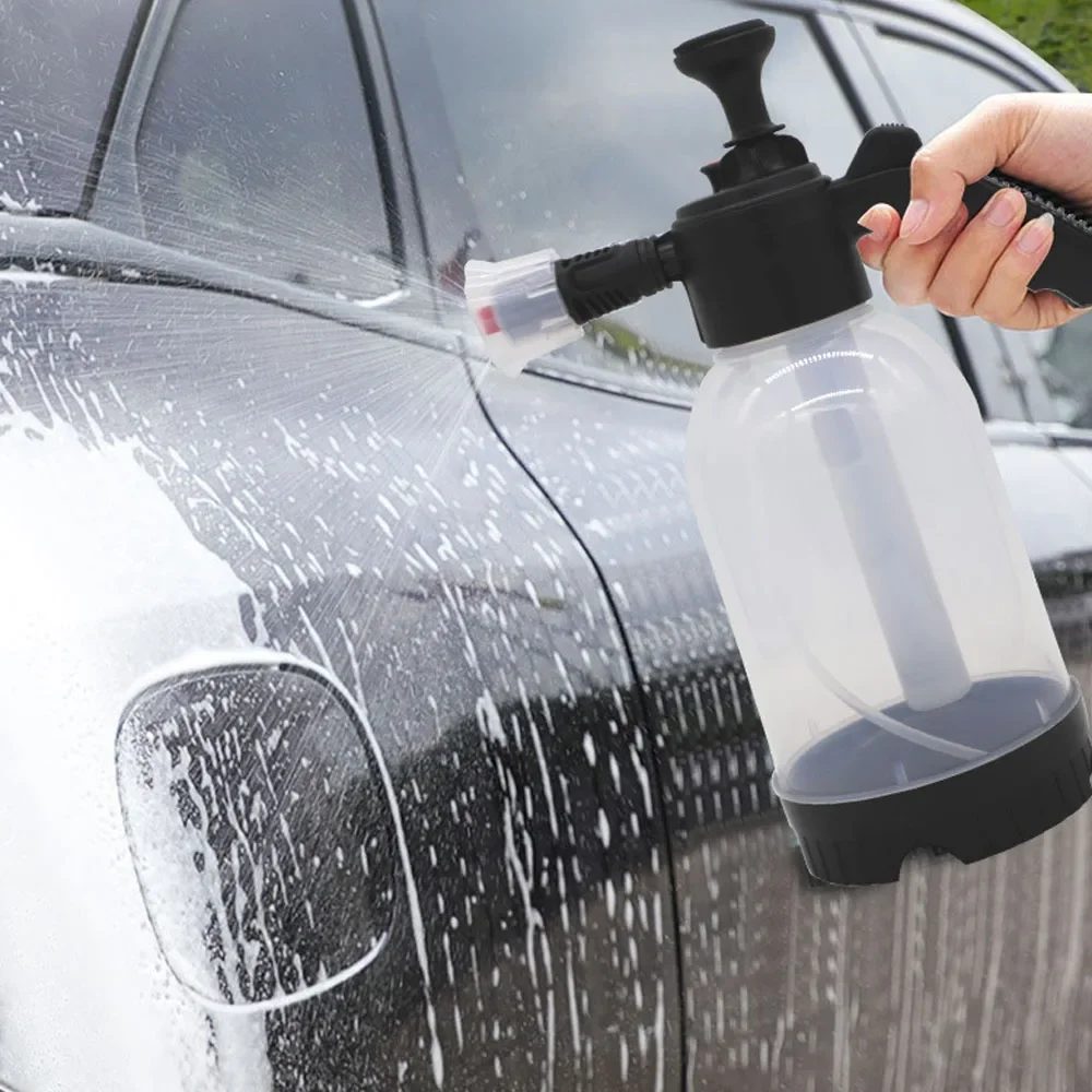 High-Pressure Handheld Car Washer - Foam Dispenser - Manual Operation, Portable, Ideal for Home Vehicle Cleaning