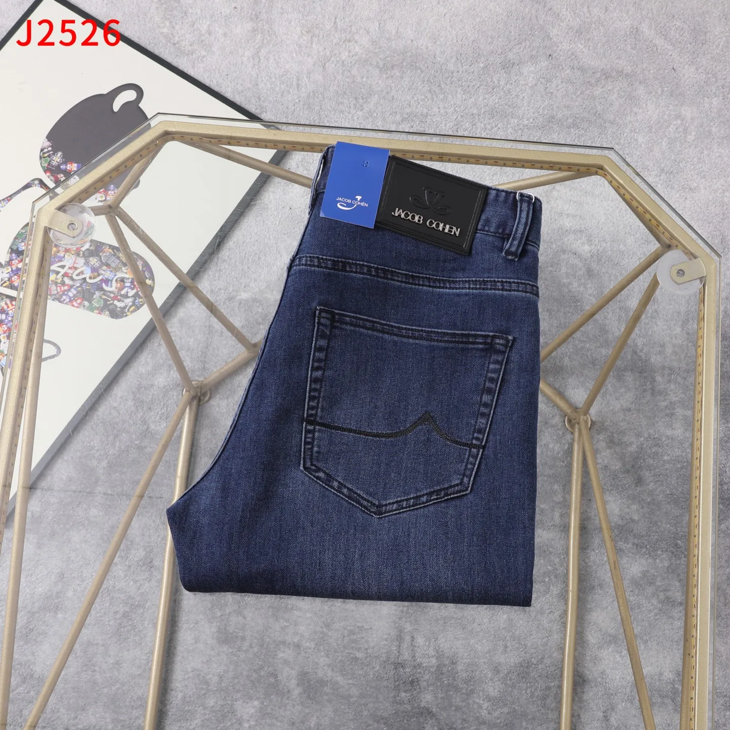 

BILLIONAIRE BLSK CPRT Jeans Thin Cotton Men 2025 Spring Summer new Button outdoors Embroidery Straight Big size 30-40 Pants