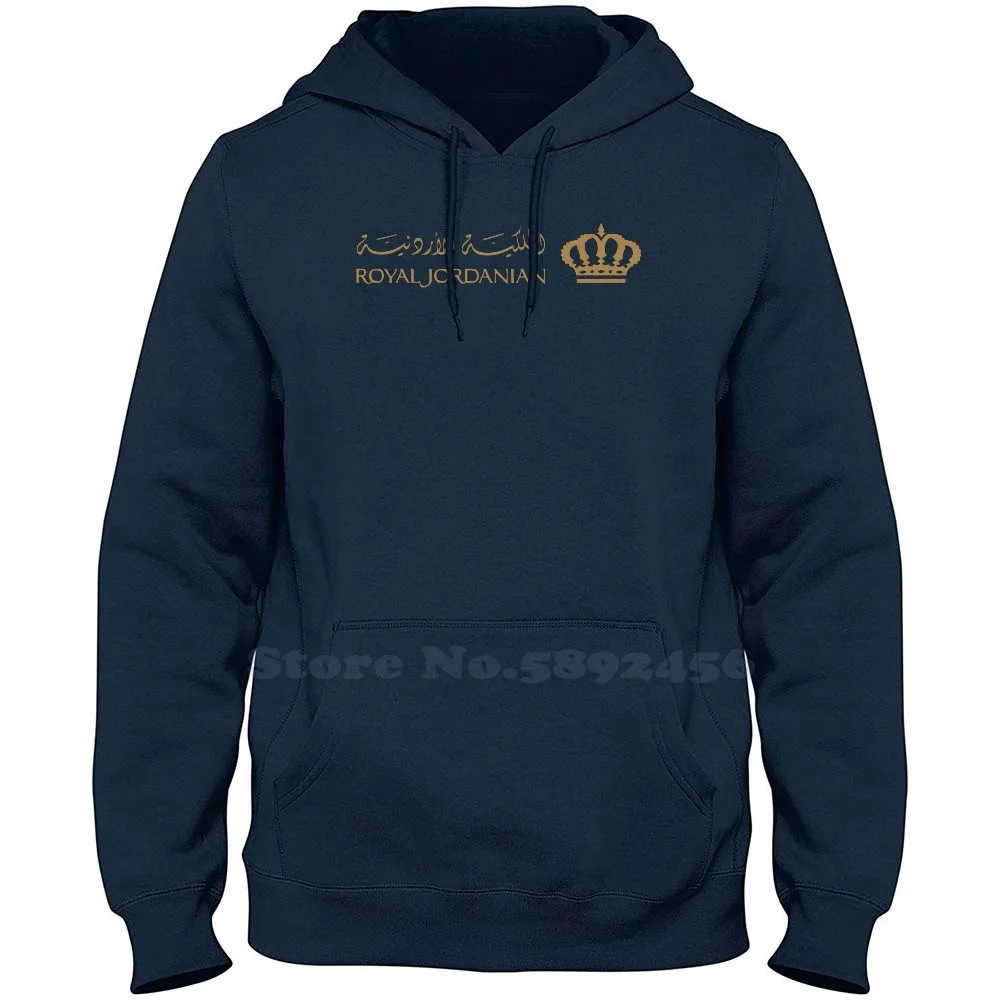 Royal Jordanian Airlines Brand Logo 2023 Sweatshirt Hoodie Top Quality Graphic Hoodies