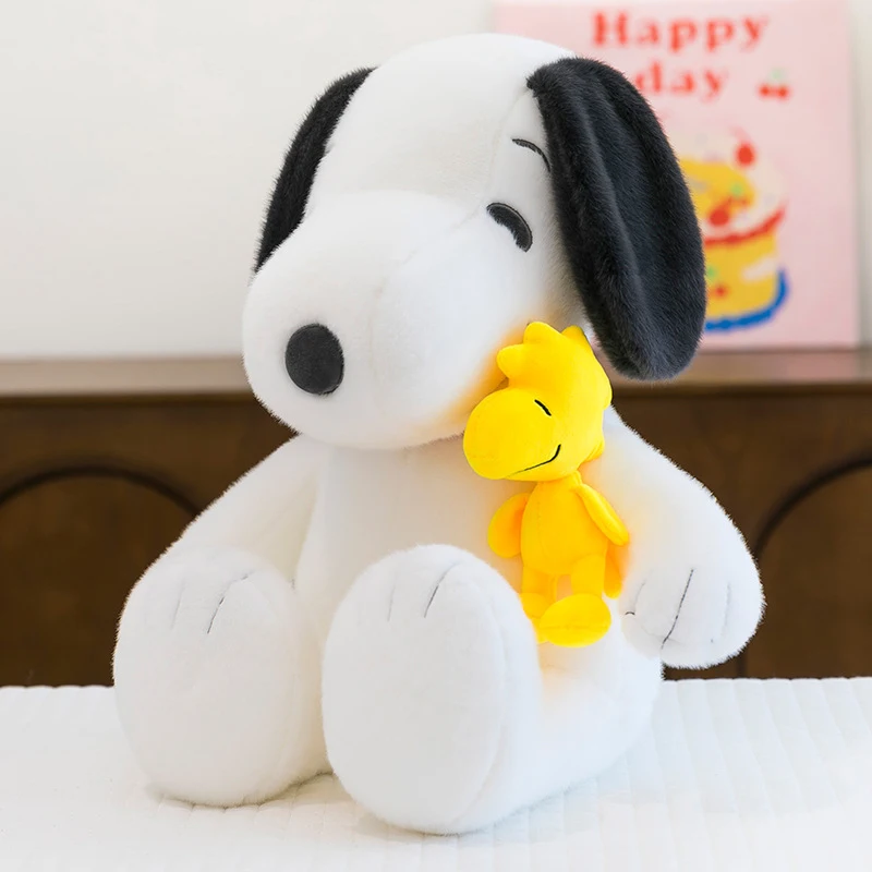 

30-75cm Snoopy Plush Toys Woodstock Cartoon Cute Plushie Anime Birthday Pillow Sofa Dog Doll Stuffed Gift for Childrens Xmas