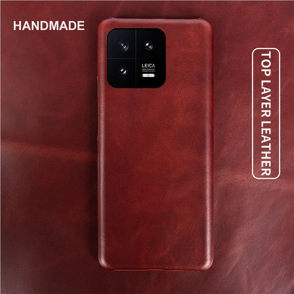 

Чехол из натуральной кожи для Xiaomi 14, ударопрочный чехол для телефона xiami13pro