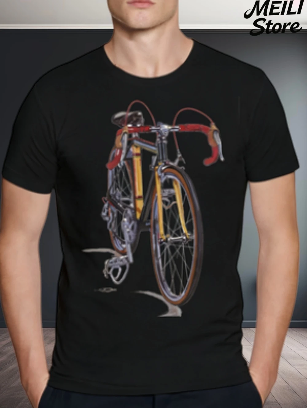 

Men's Bicycle 3D Print T-Shirt Casual Hip Hop Streetwear Vintage Fashion Short Sleeve Tees Oversized Tops O-Neck Men's Clothing