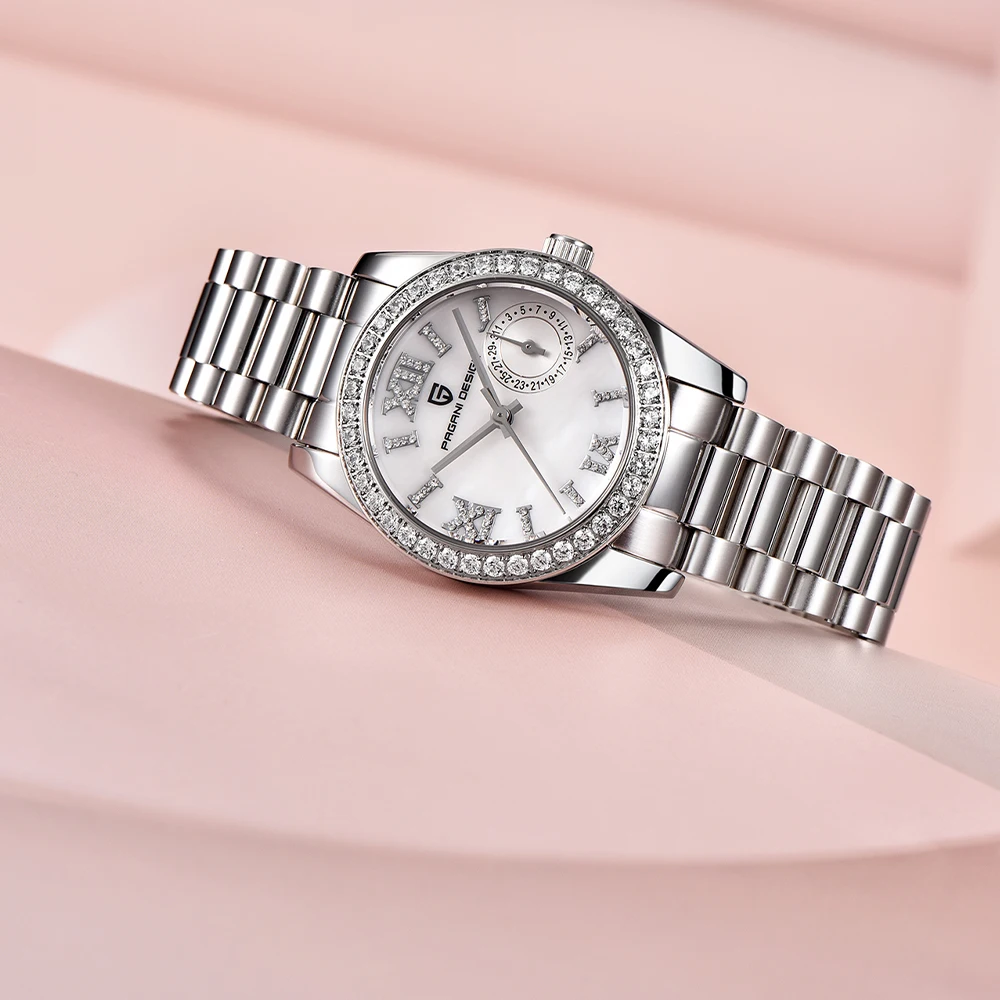 2026Pagani design brand business fashion women's quartz watches VH65 sapphire mirror diving women's watch calendar clock elegant view 3
