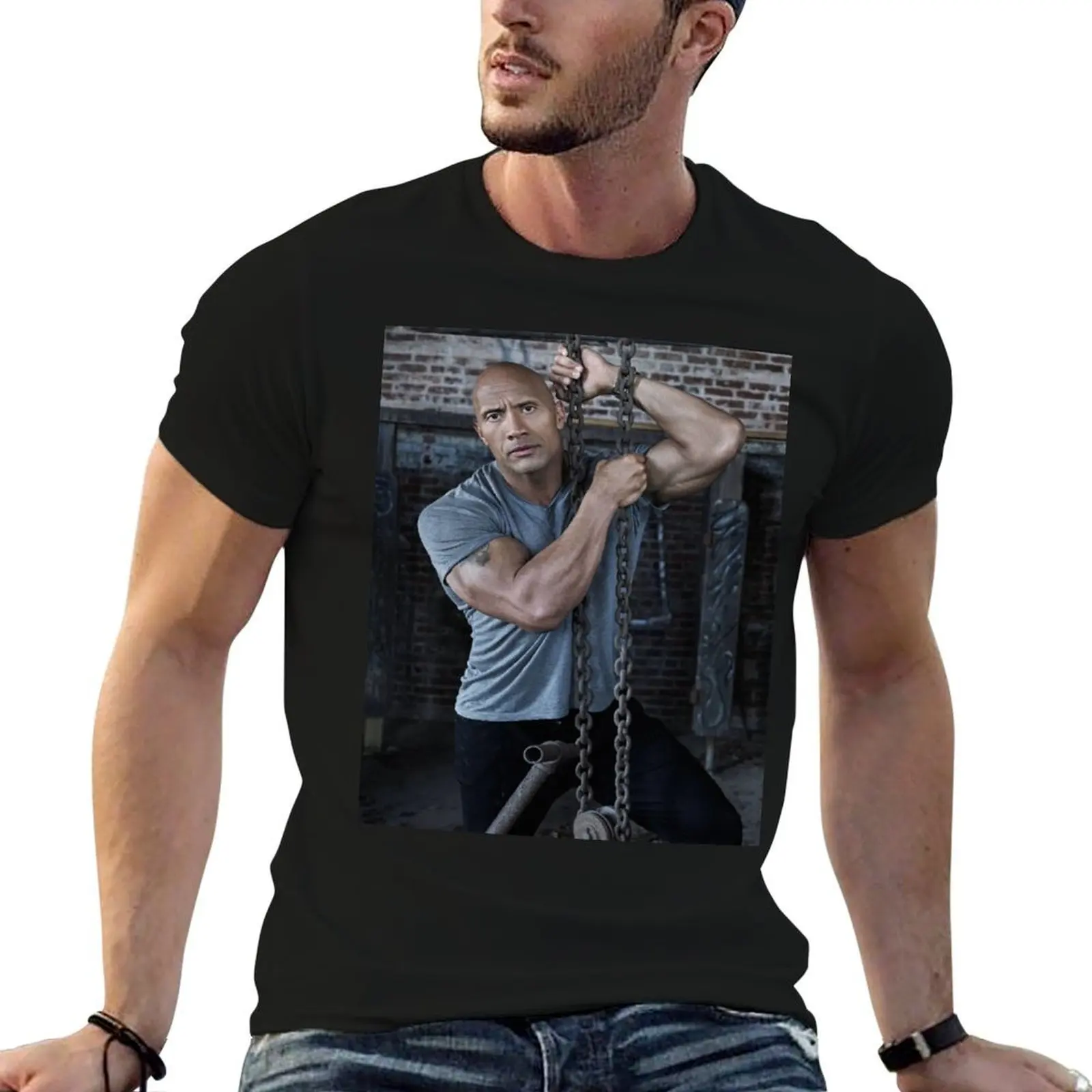 

Dwayne 'The Rock' Johnson T-Shirt t shirts for man cotton funny man graphic t shirt T-Shirt