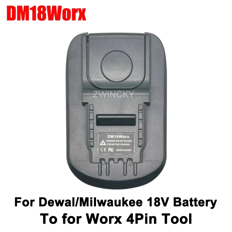 Batterieadapter-Konverter für Makita/Bosch/Dewalt/Milwaukee 18V Li-Ion-Akkus, umwandelbar für Worx 4-Pin-Elektrowerkzeuge