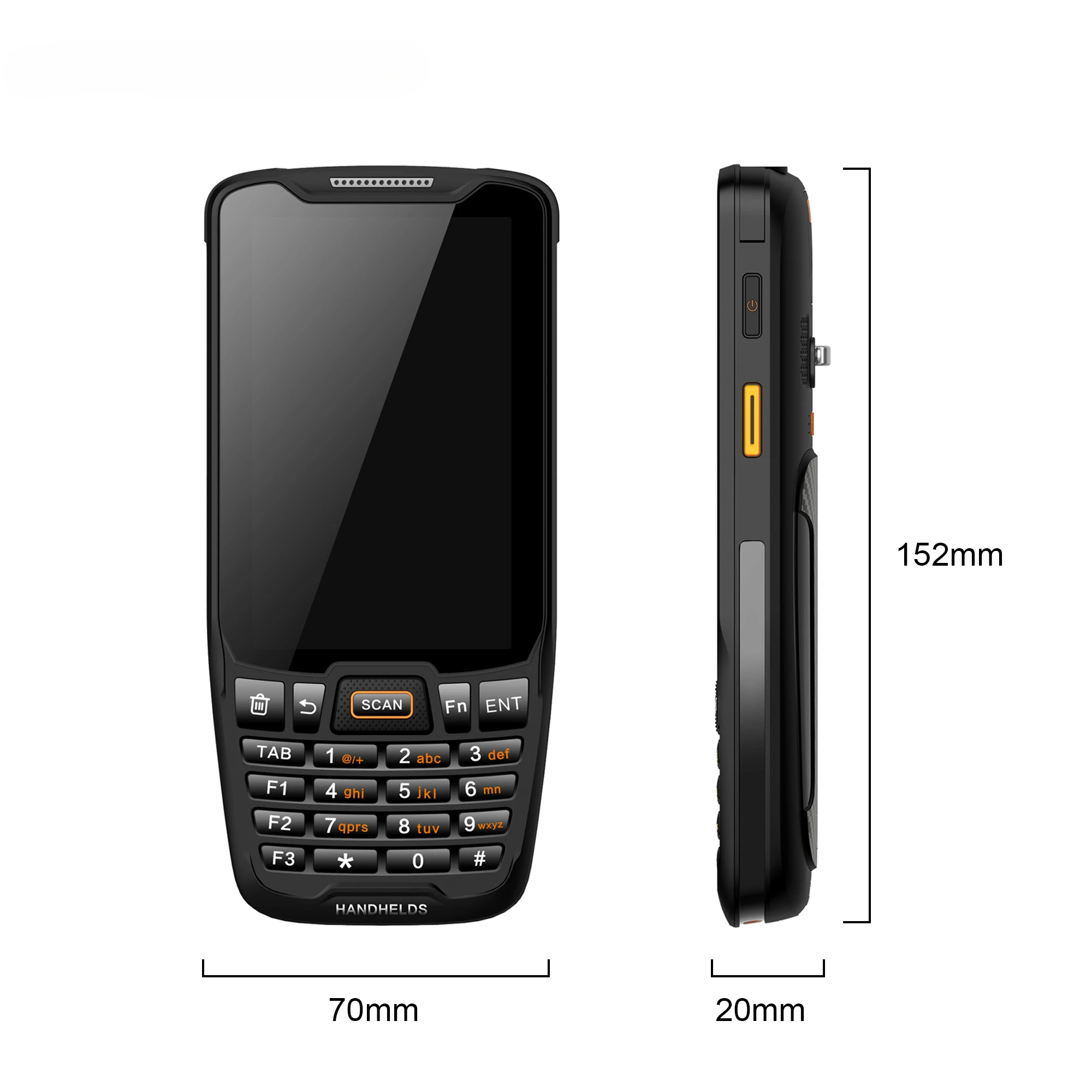 OEM R350 robuste PDA Honeywell Scan-Kamera 4-Zoll-Bildschirm 4000mAh Batterie Android 9 1d 2d Nano Sim Industrial Pdas