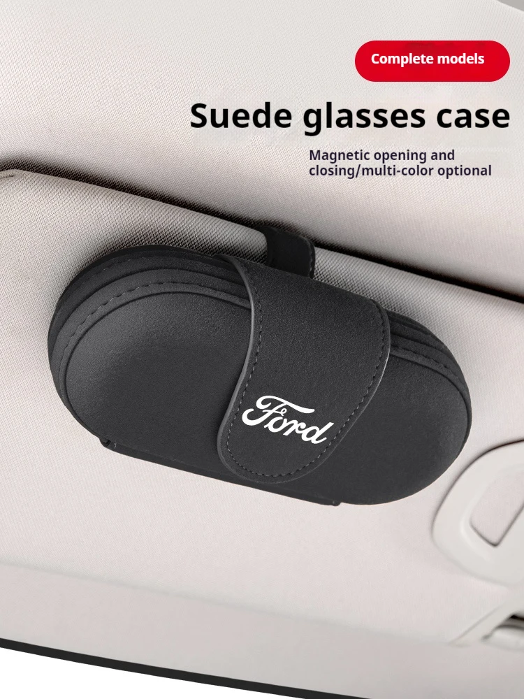 

For Ford Mondeo Raptor Edge Focus Explorer Ranger Fiesta Kuga Fusion Car Visor Sunglasses case Glasses case Glasses Storage cas