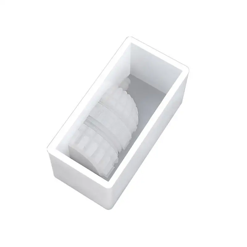 

R1WE Diy Handmade Products Temple Church Ornament Silicone Mold Scented Gypsum Ornaments Drop Resin Mold for Decorations