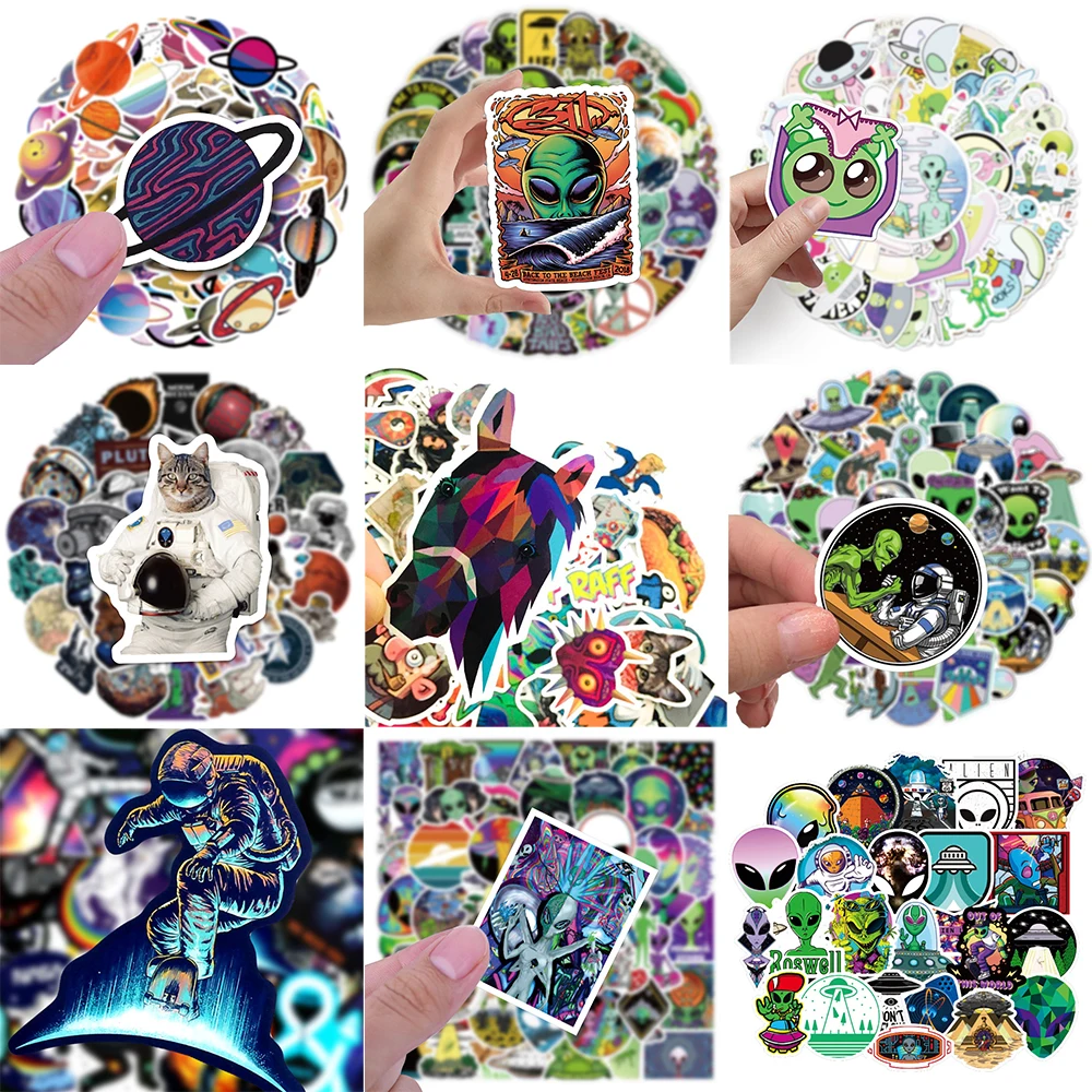 10/30/50PCS Cartoon Supernatural Stickers Series Creative Planet Graffiti Notebook Helmet Laptop Suitcase Decoration Wholesale