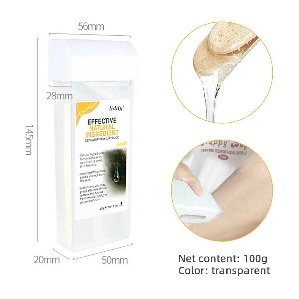 Hair Removal Wax Rosin Free Cartridge Depilatory Wax For Bikini Hair Remover Waxing Roller Cream Depilatory Warmer Heater Wax